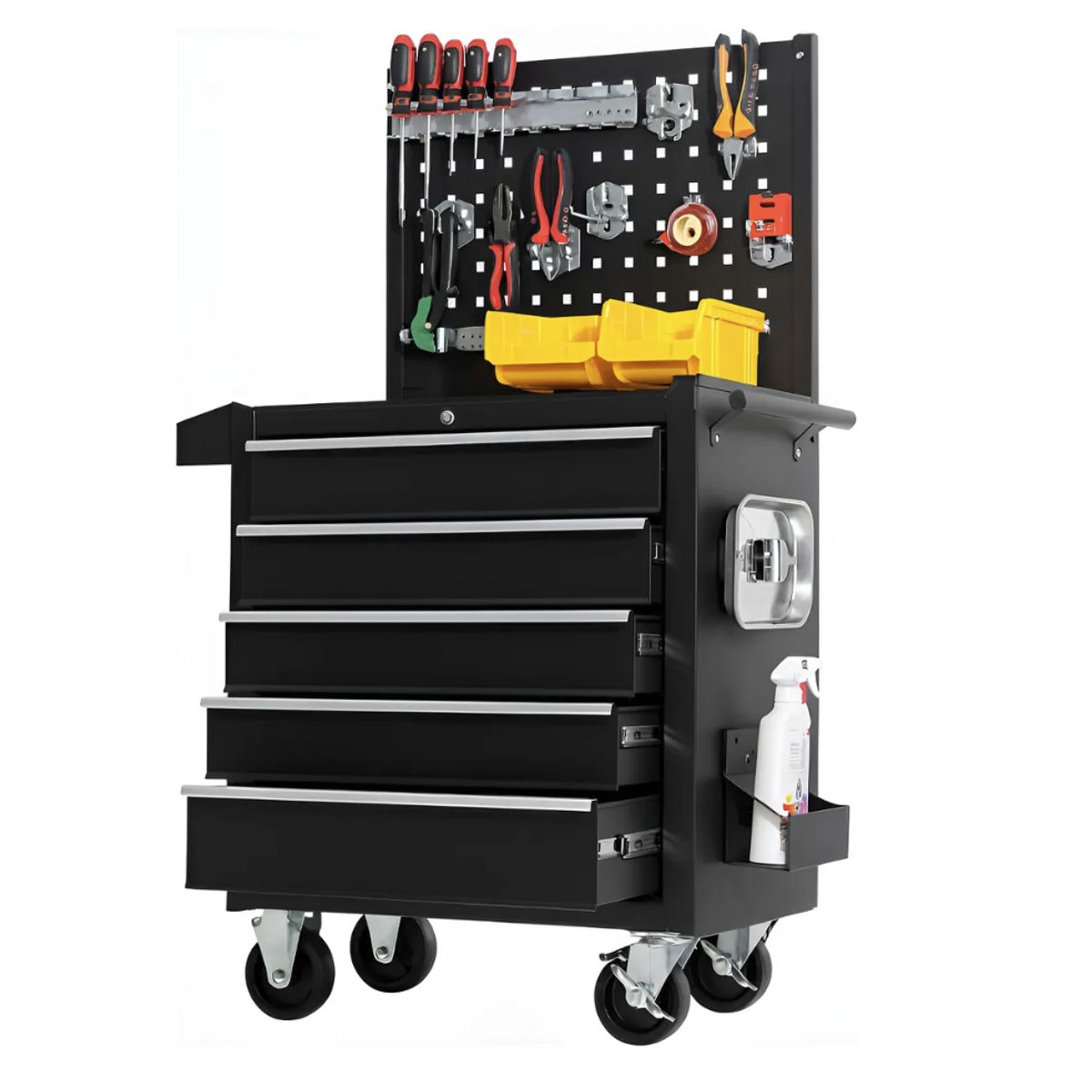 HOMER DESIGN - Carro Gabinete Para Herramientas Con Repisa Y Organizacion