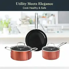 MOVI - JUEGO DE BATERIA DE COCINA 11 PIEZAS PARA TODO TIPO DE COCINAS