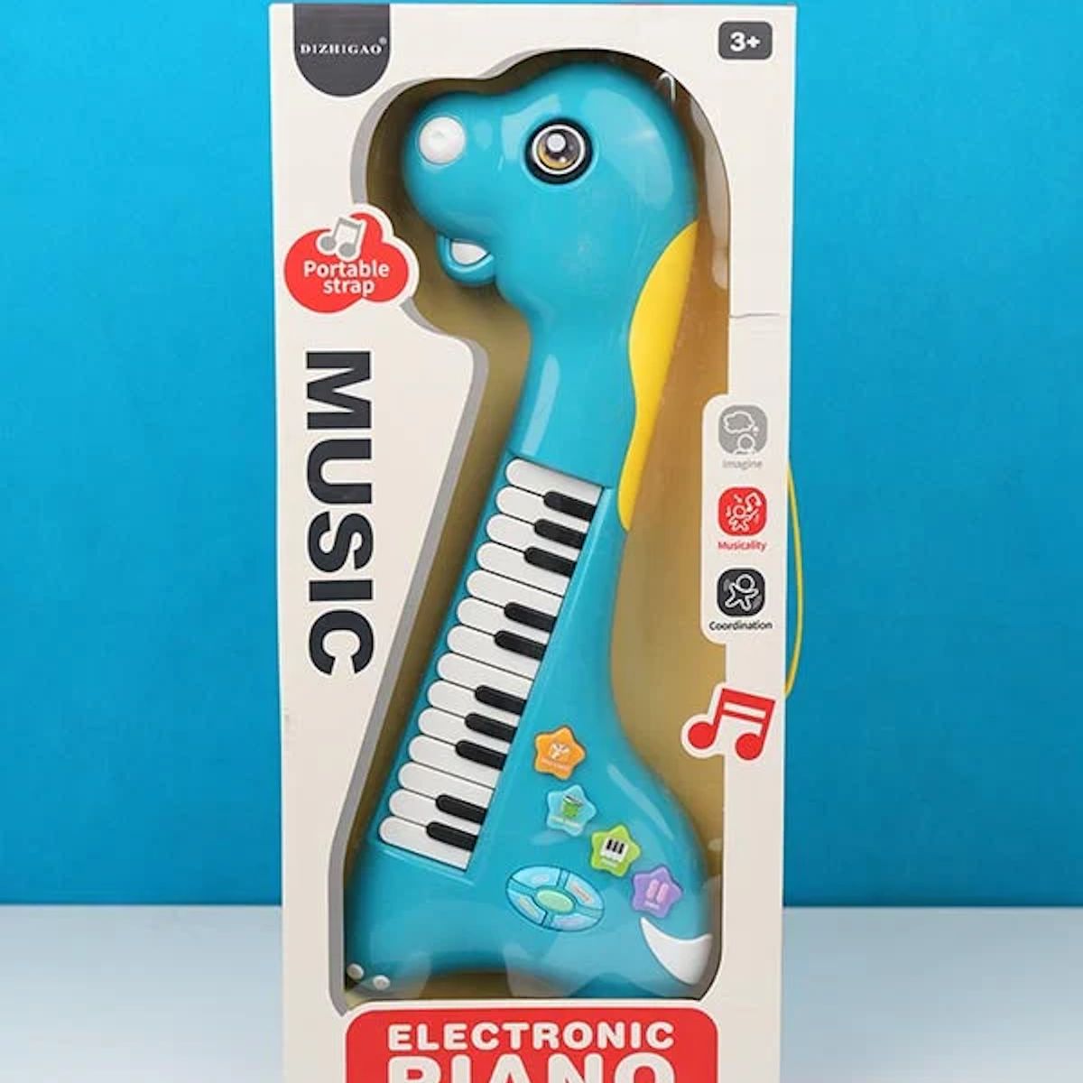 GENERICO - Mini Teclado Piano Musical Dinosaurio Verde