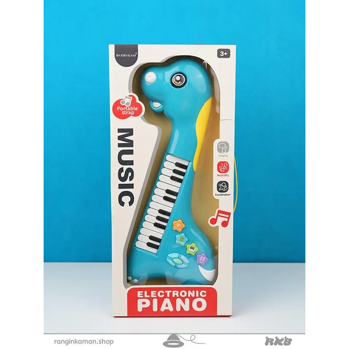 GENERICO - Mini Teclado Piano Musical Dinosaurio Verde
