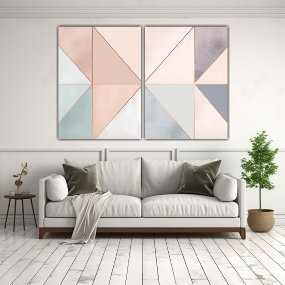 GENERICO - Cuadro Decorativo Composición Simétrica 100x65 Cm