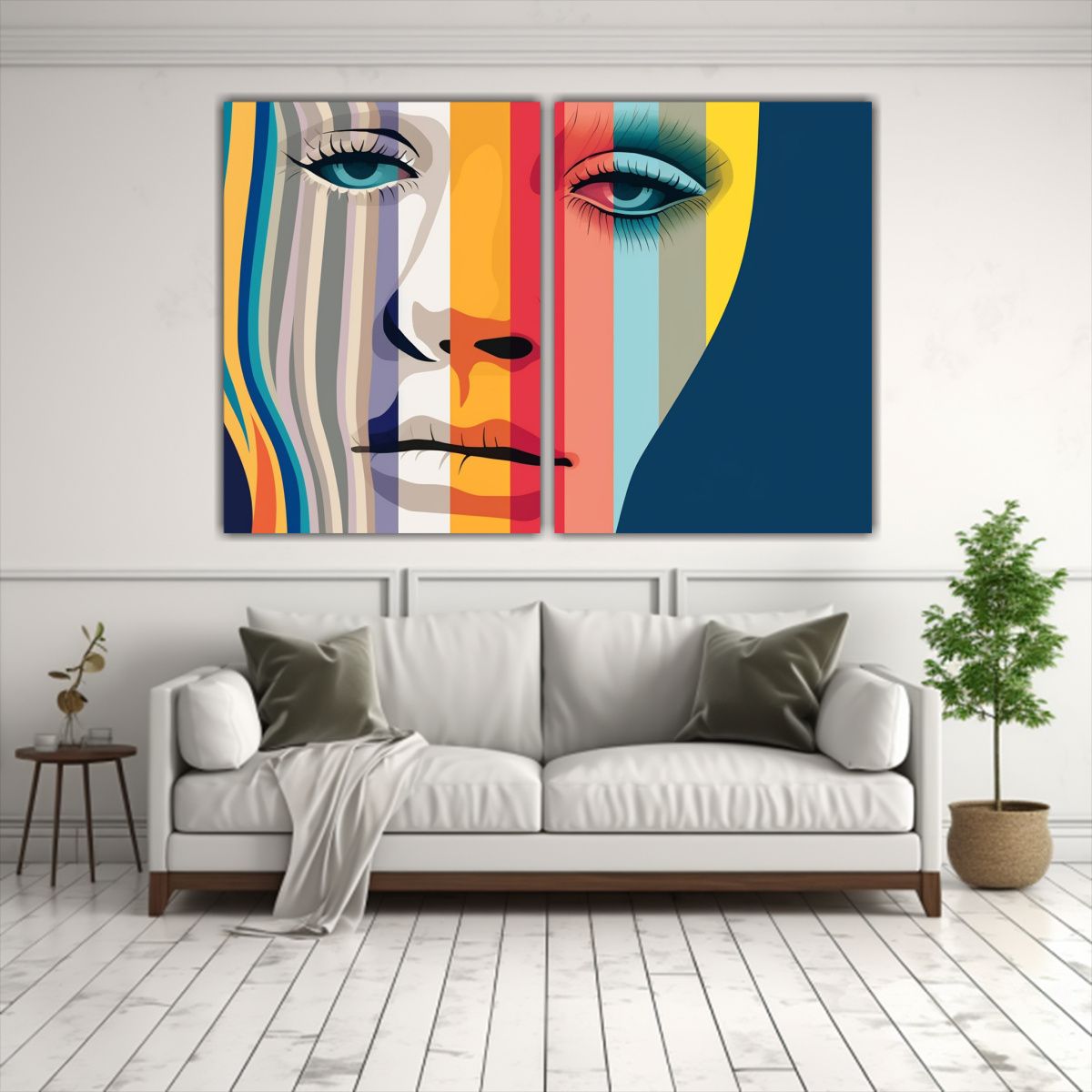 GENERICO - Pintura En Capas Representando La Cultura En 100x75 Cm