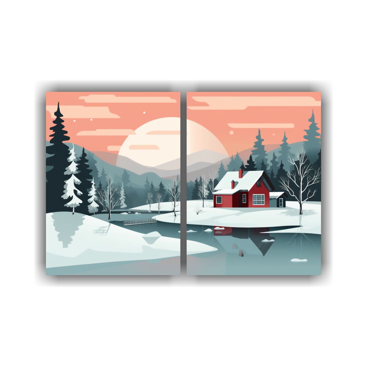 GENERICO - Cuadro Decorativo Invierno Alta Calidad Para Pared 100x75 Cm
