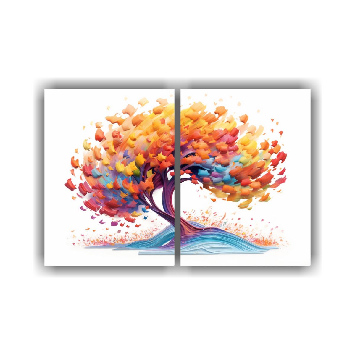 GENERICO - Cuadro Multicolor Expresivo Y Hermoso Arte De 100x65 Cm