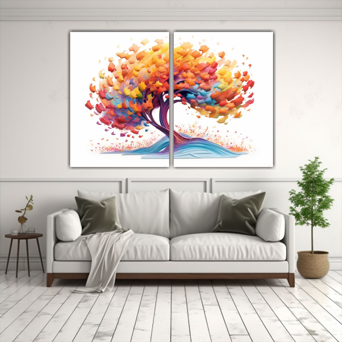 GENERICO - Cuadro Multicolor Expresivo Y Hermoso Arte De 100x65 Cm