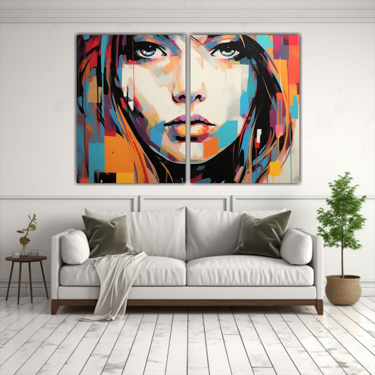 GENERICO - Cuadros Decorativos Abstractos Intensos Chica Pop 100x65 Cm