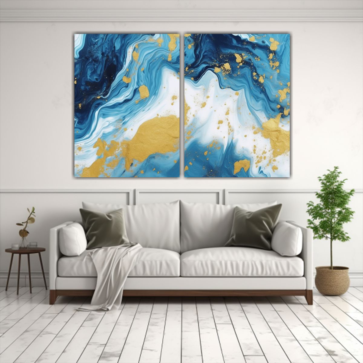 GENERICO - Pinturas Abstractas En Lienzo Con Textura De 100x75 Cm