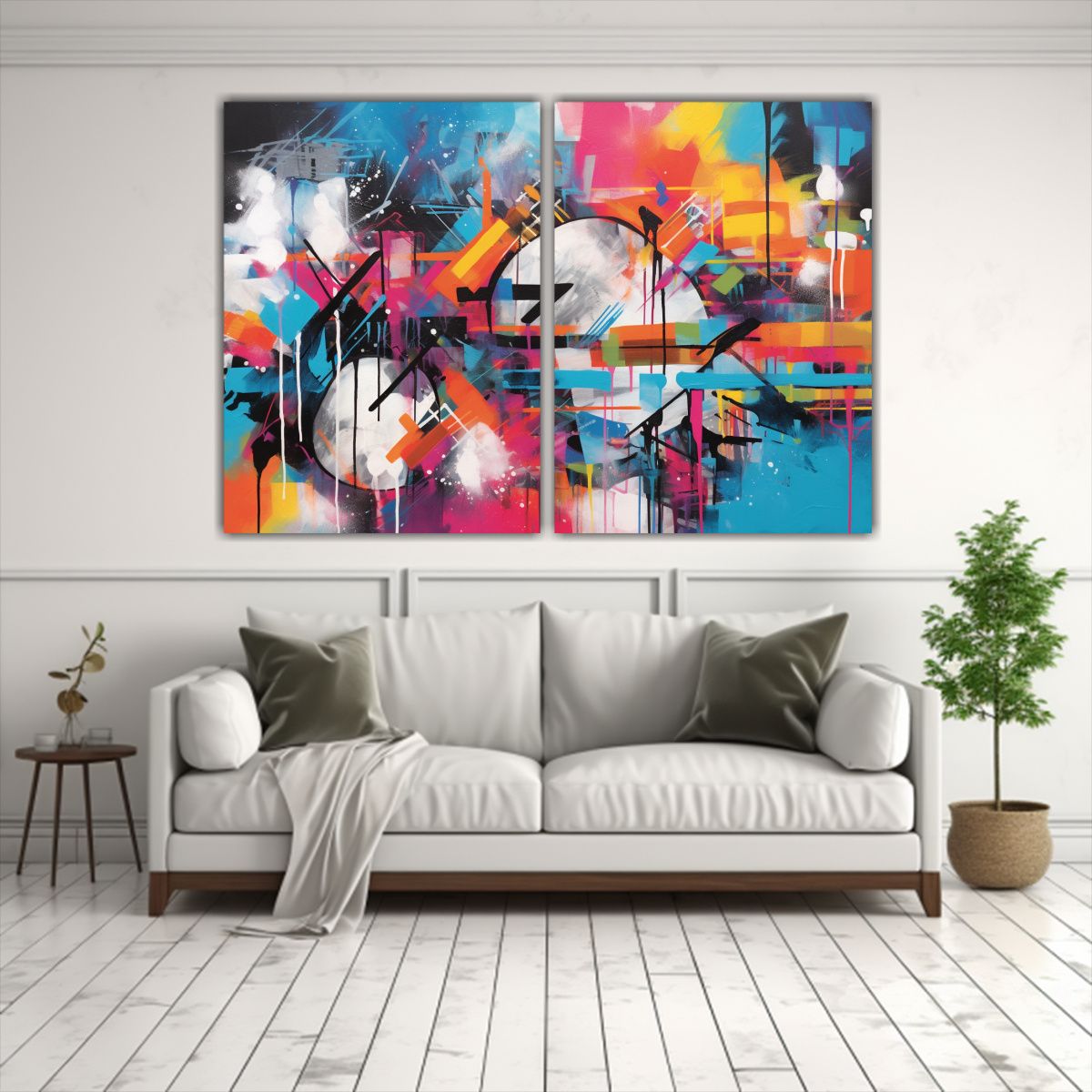 GENERICO - Cuadros Inspiración Arte Y Color En Finas 100x65 Cm