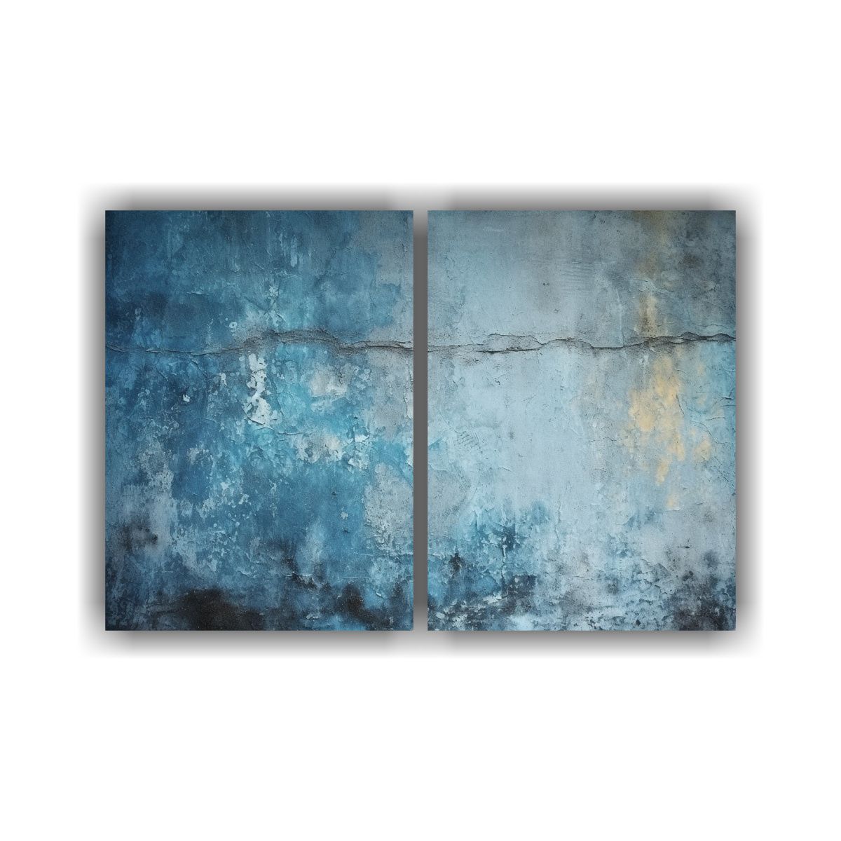 GENERICO - Cuadros Estrellados En Pared De Concreto Antiguo 100x65 Cm