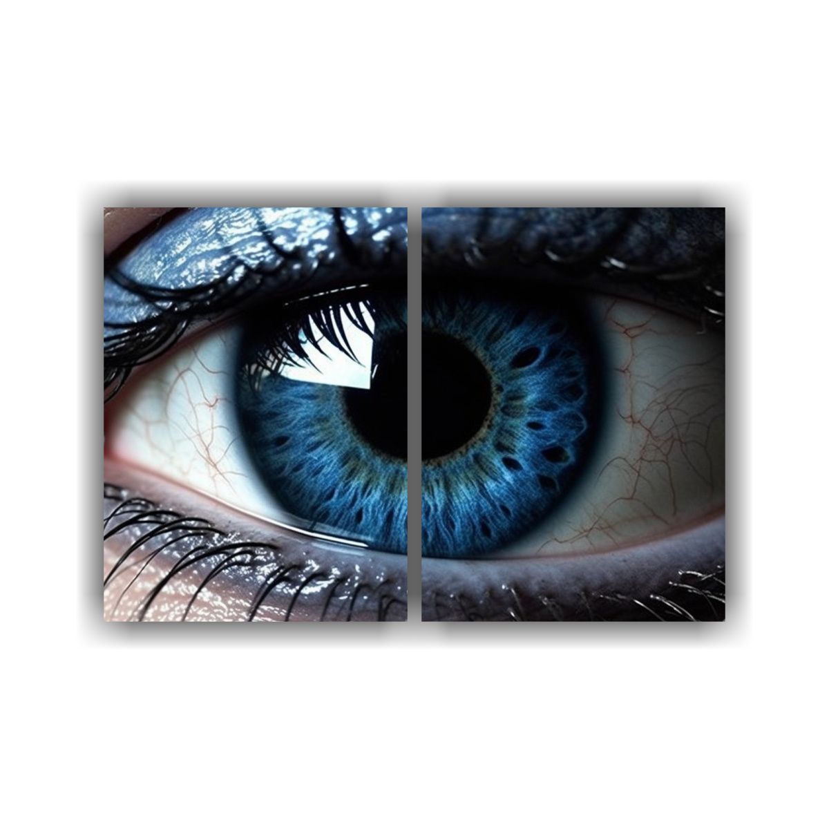 GENERICO - Pintura De Lienzo Con Composición Calmada Ojo 100x75 Cm