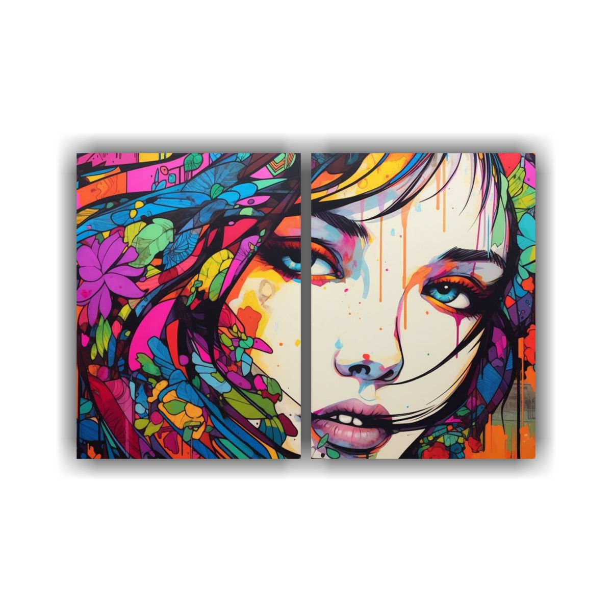 GENERICO - Lienzos De Tela Decorativos Arte Callejero 100x65 Cm