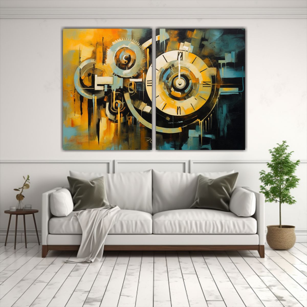GENERICO - Pinturas Abstractas Modernas Con Pocos Motivos 100x65 Cm