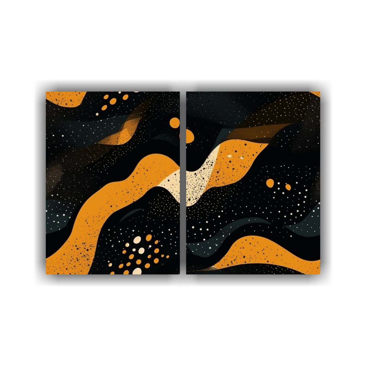 GENERICO - Composiciones Dibujo Simple Abstracto Oscuro Con 100x65 Cm