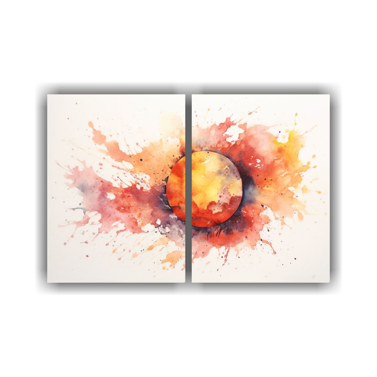 GENERICO - Pinturas Tela Con Imagen Sistema Solar Y Bola 100x65 Cm