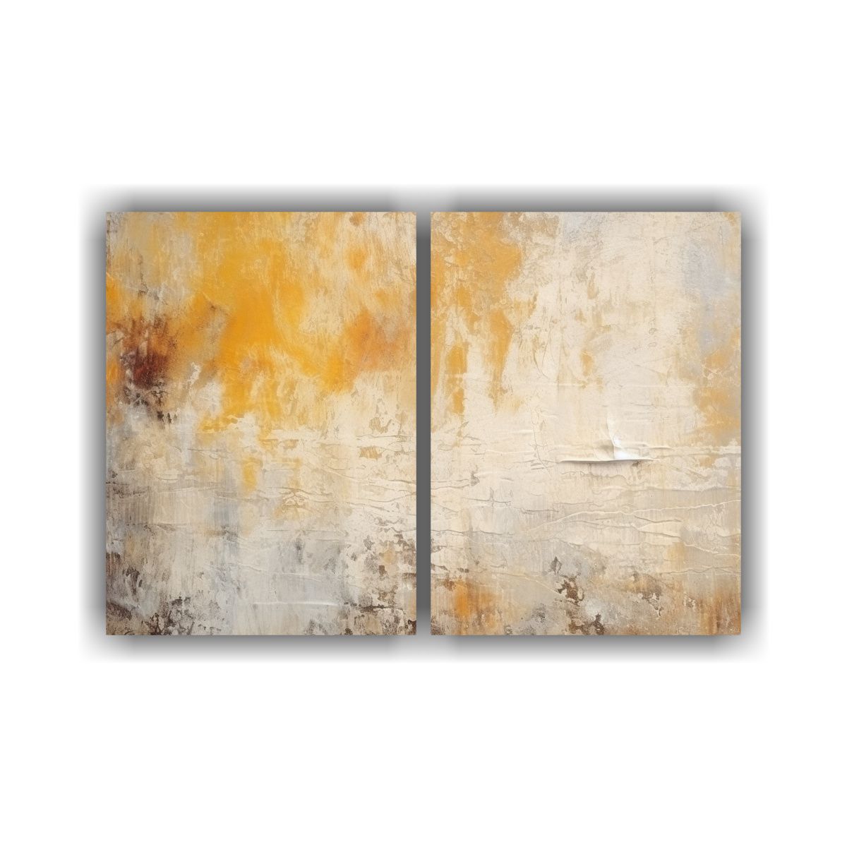 GENERICO - Pinturas Decorativas Abstractas De Fondo Amarillo 100x75 Cm