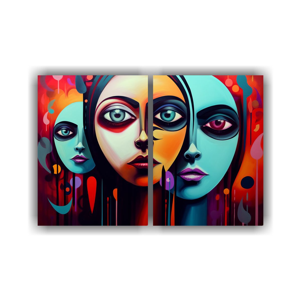 GENERICO - Pinturas Para Decorar Escenario Inspirador Con 100x65 Cm