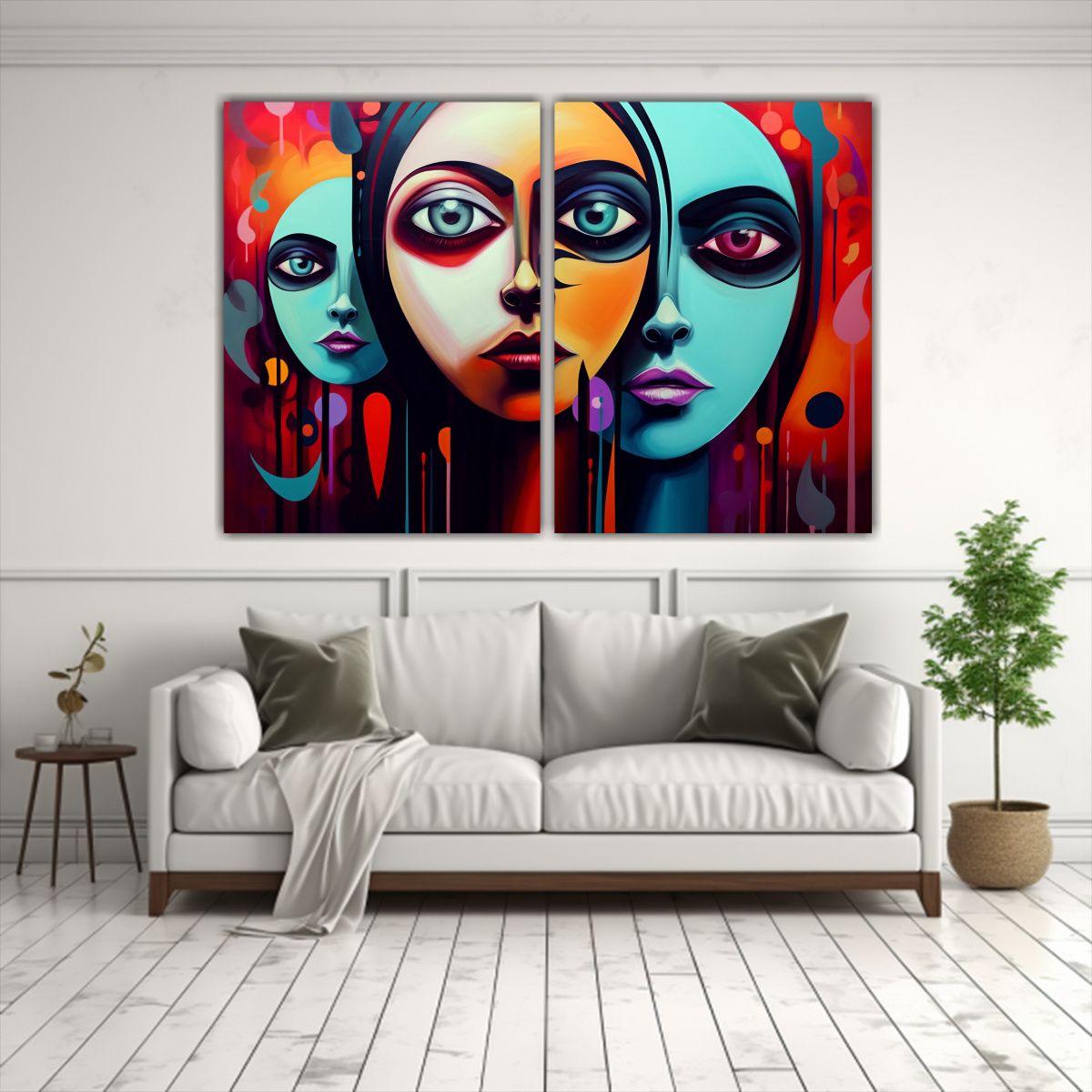 GENERICO - Pinturas Para Decorar Escenario Inspirador Con 100x65 Cm