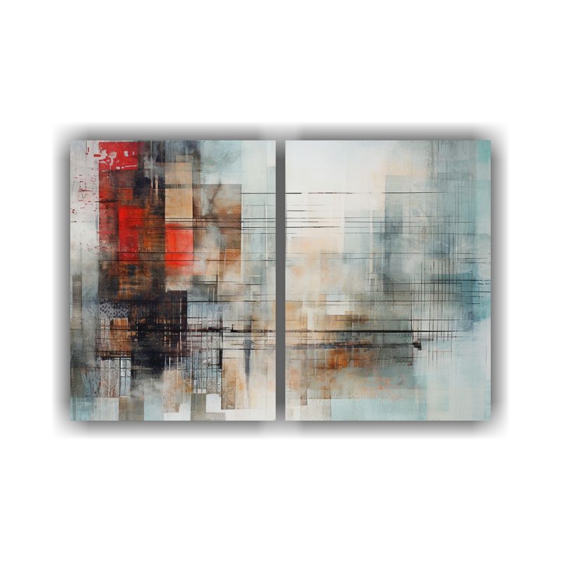 GENERICO - Composiciones Tema Linda Píxeles Fragmentados 100x75 Cm