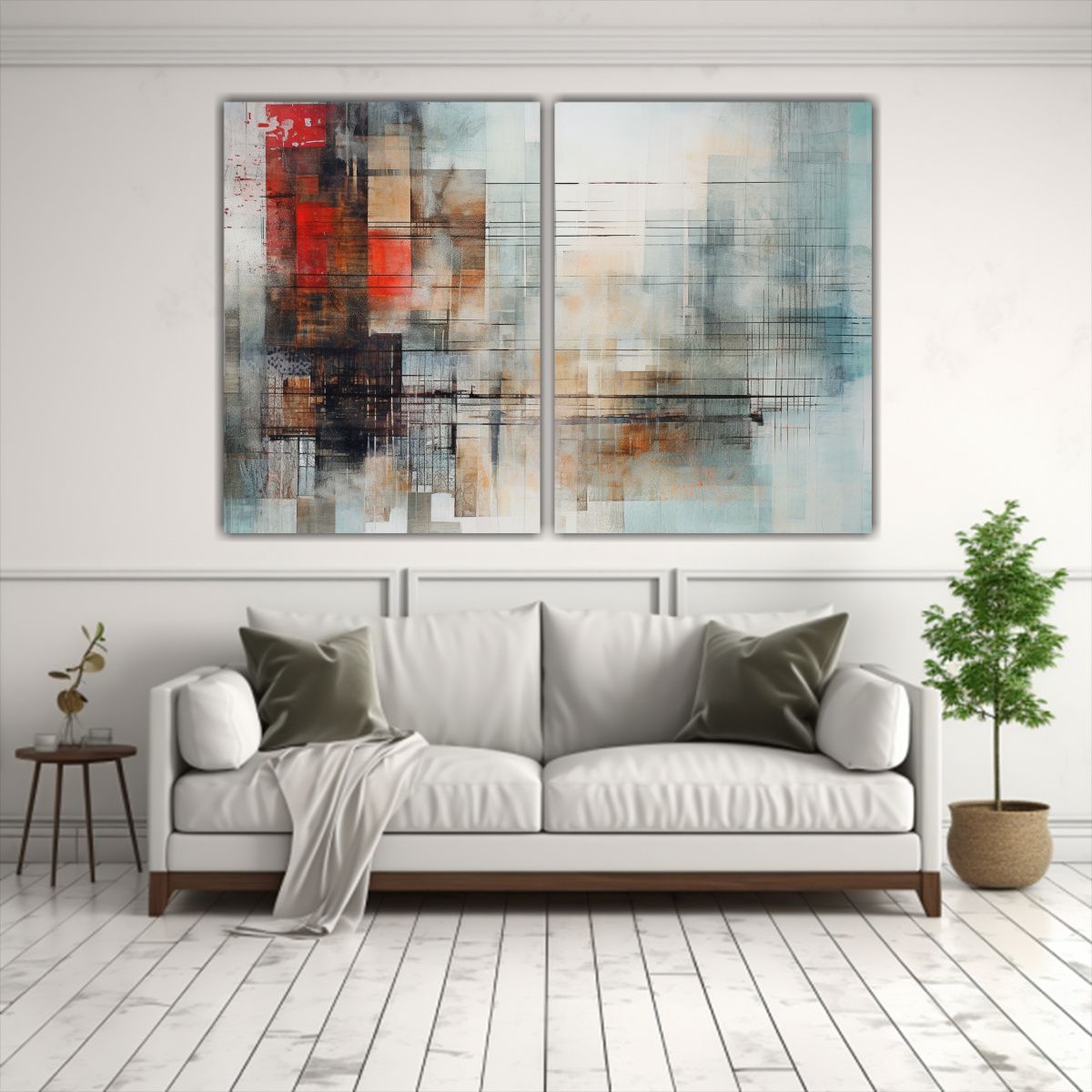 GENERICO - Composiciones Tema Linda Píxeles Fragmentados 100x75 Cm