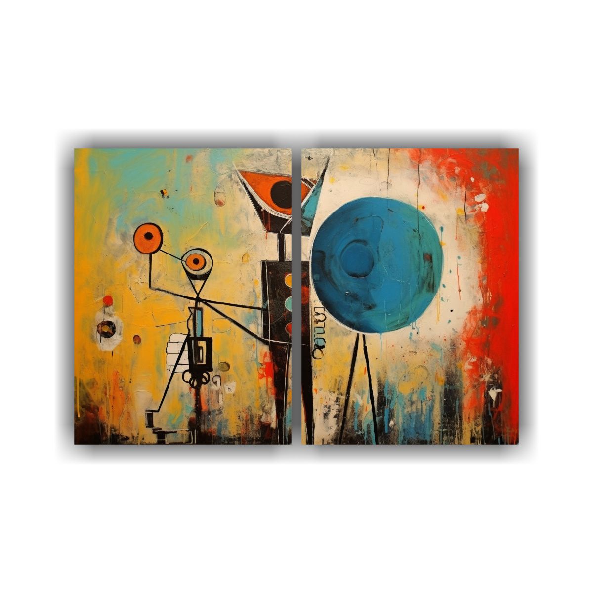 GENERICO - Cuadros Vintage Baño Pintura óleo Moderna Vista 100x75 Cm