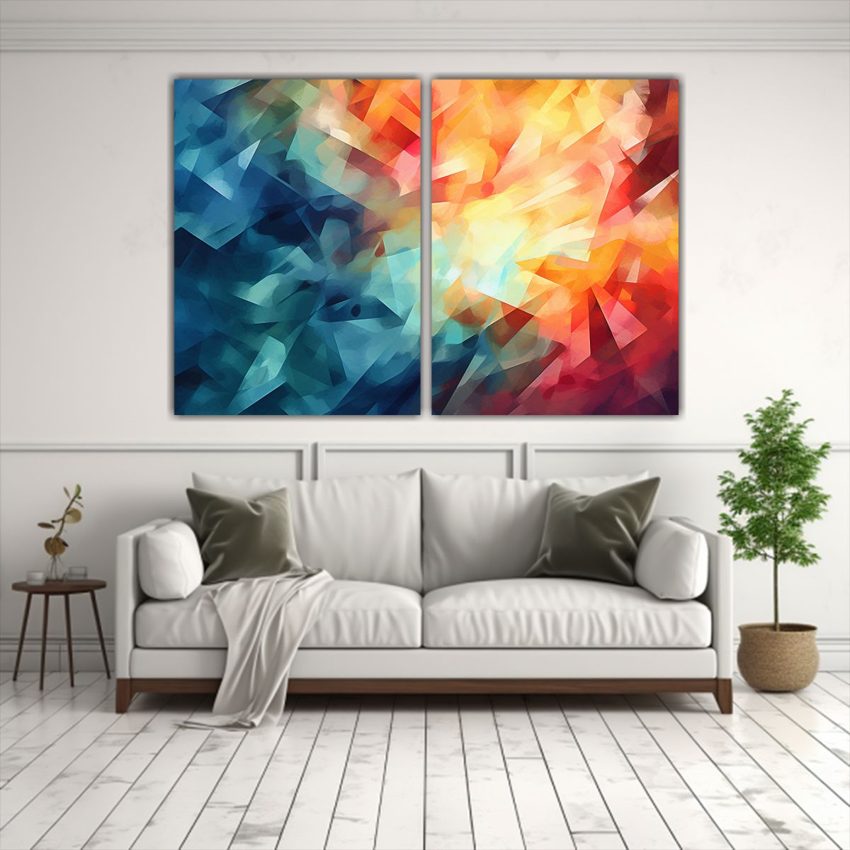 GENERICO - Pinturas Abstractas Para Decorar Inspiradas En 100x65 Cm