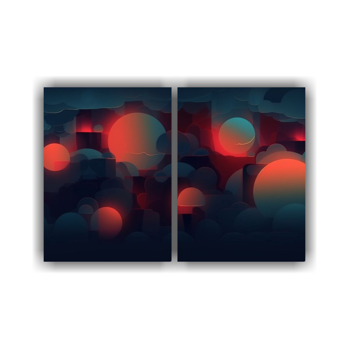 GENERICO - Pinturas Decorativas De Pared Acuarela Abstracta 100x65 Cm