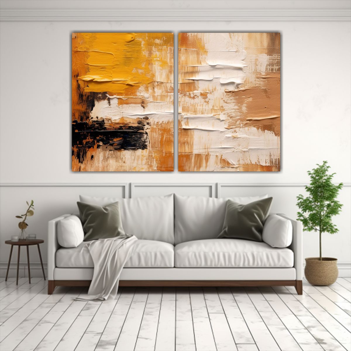 GENERICO - Díptico Estilo Rothko Abstracto Estético En 100x75 Cm