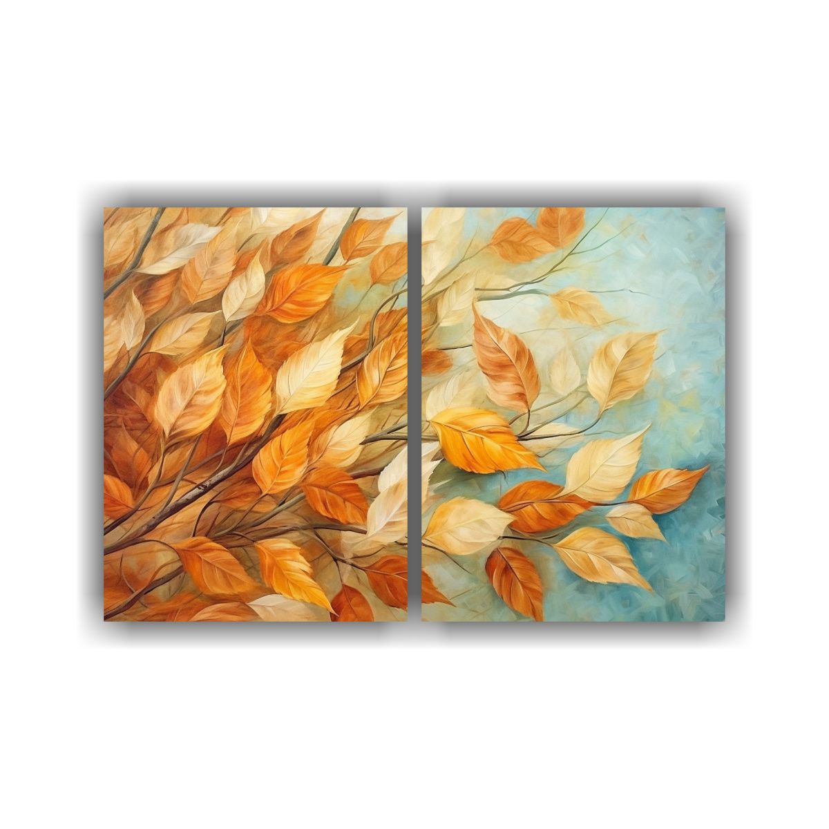 GENERICO - Pintura De Hojas En Pared Colores Alegres Por 100x75 Cm