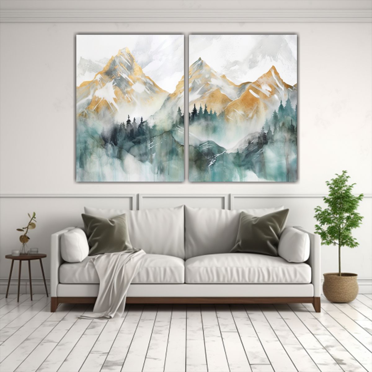 GENERICO - Cuadro Abstracto Simétrico Inspirado En La 100x65 Cm