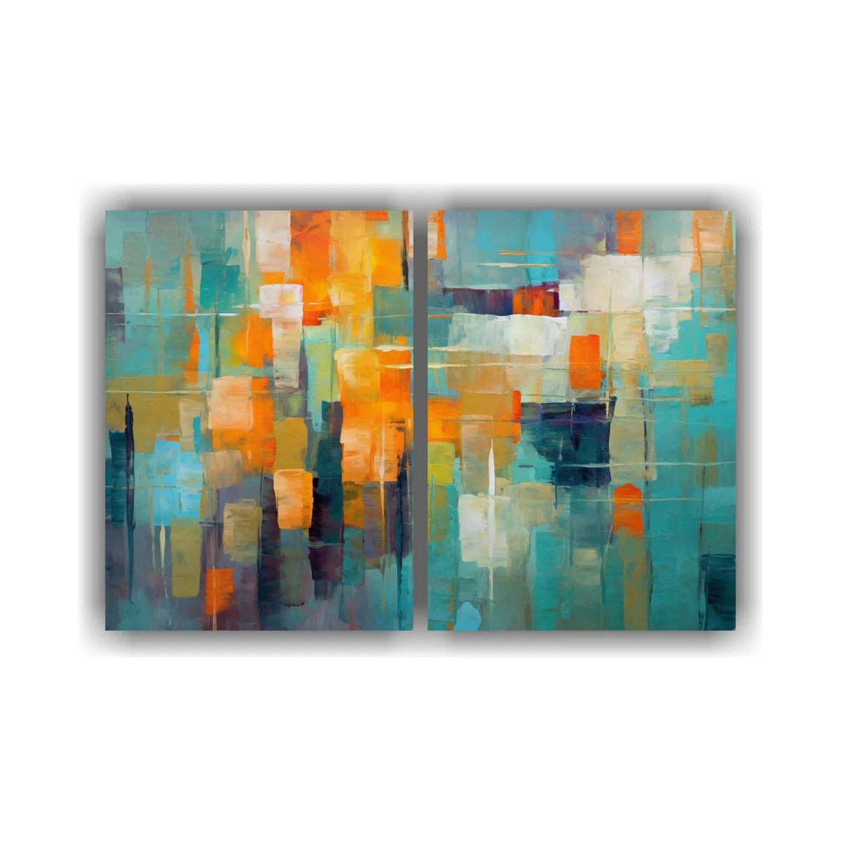 GENERICO - Arte Abstracto Moderno Equilibrio De Formas 100x65 Cm