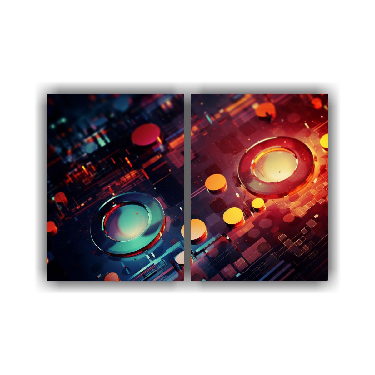 GENERICO - Pinturas Decorativas De Fondo Tecnológico 100x75 Cm