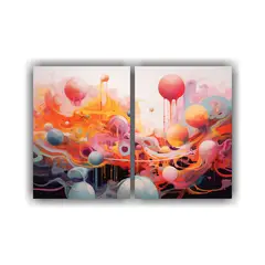 GENERICO - Pinturas Expresionistas Decorativas Abstracto Y 100x65 Cm