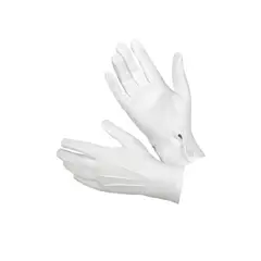 GENERICO - Guantes Blanco Grande Botón X 10 Unidades