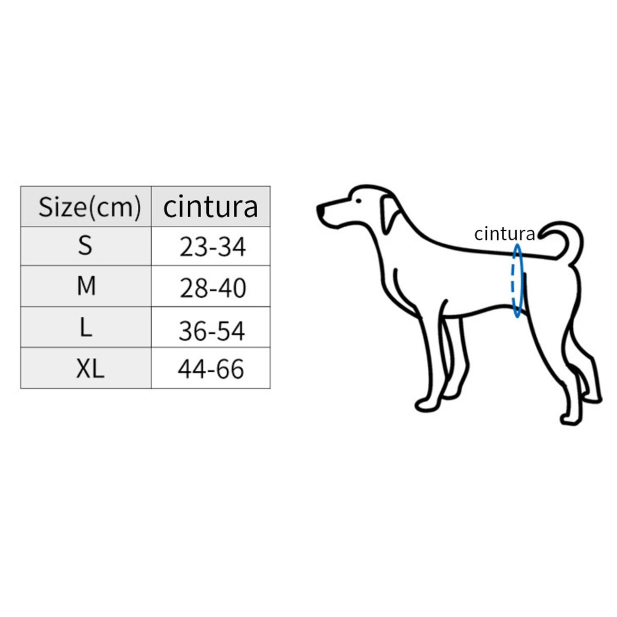 ATURE - Pantalones Fisiológicos Para Perros Pantalones Mascota XL