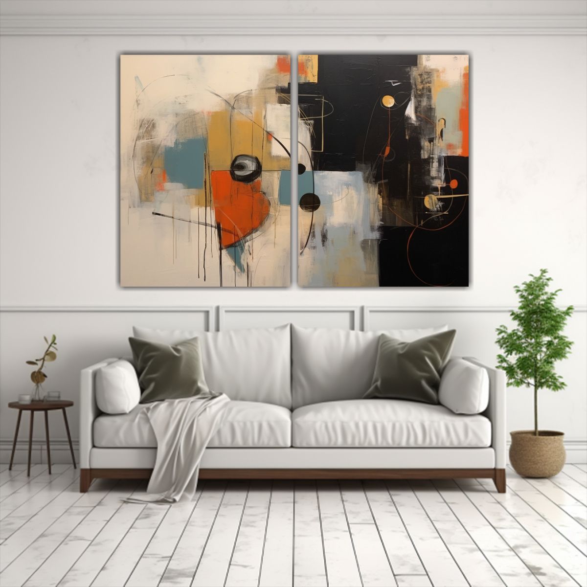 GENERICO - Cuadros Inspiración Intensidad Gicle Reversible 100x75 Cm