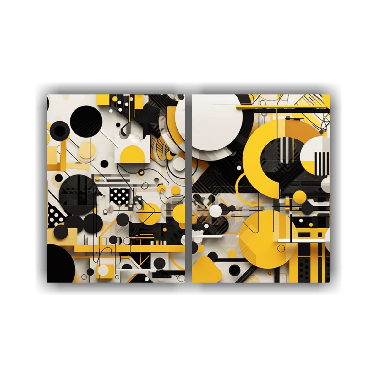 GENERICO - Cuadro Horizontal Geométrico Impresionante Para 100x65 Cm