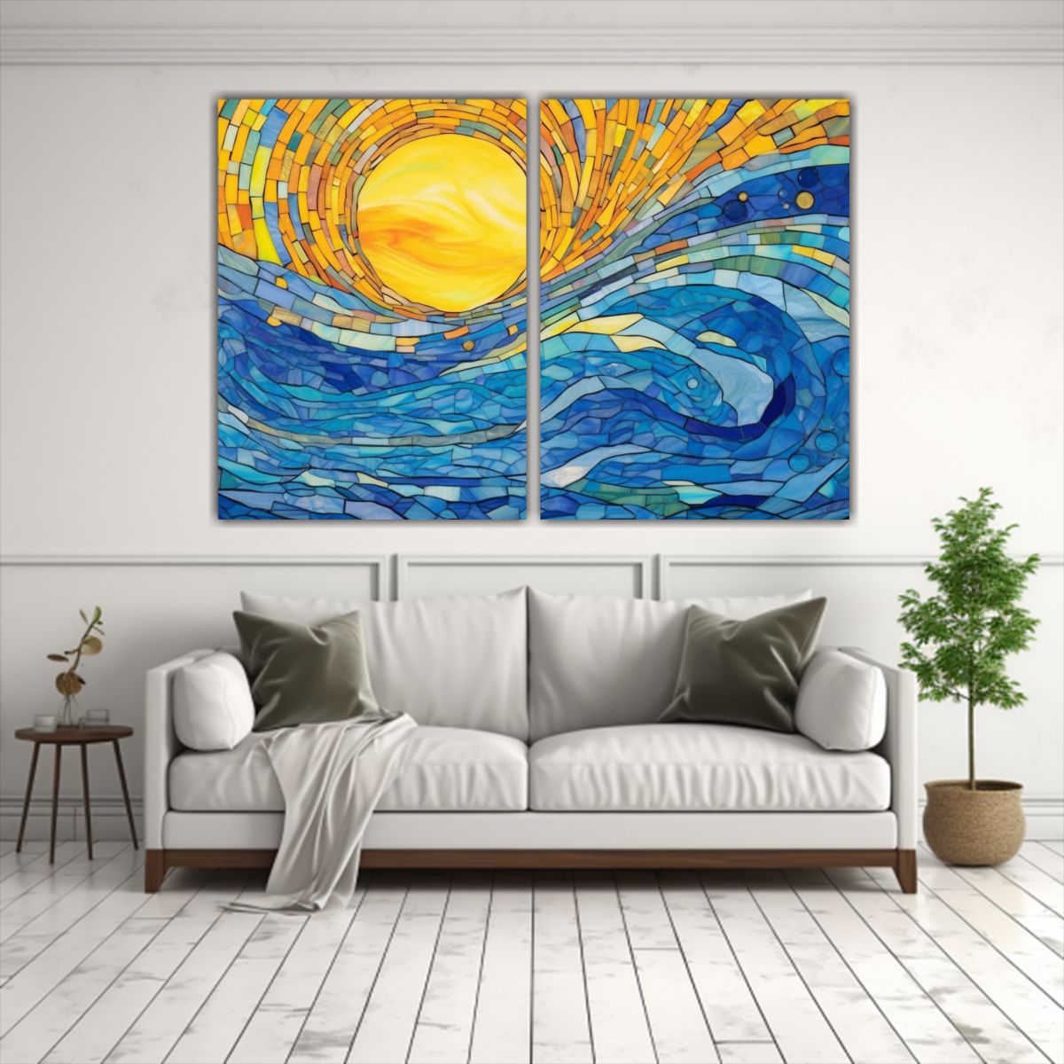 GENERICO - Cuadros De Pared Surrealista Con Intenso Patrón 100x75 Cm