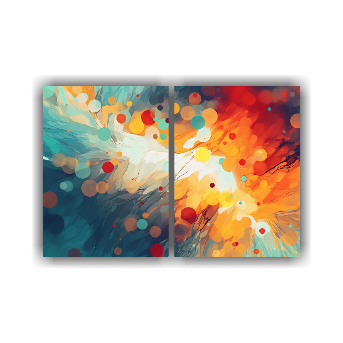 GENERICO - Cuadros Decorativos Abstractos Con Patrones 100x75 Cm