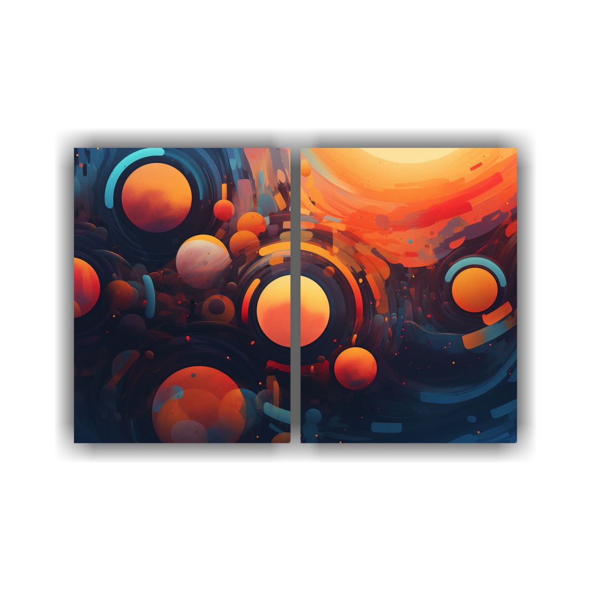 GENERICO - Pinturas Decorativas De Formas Modernas En 100x75 Cm