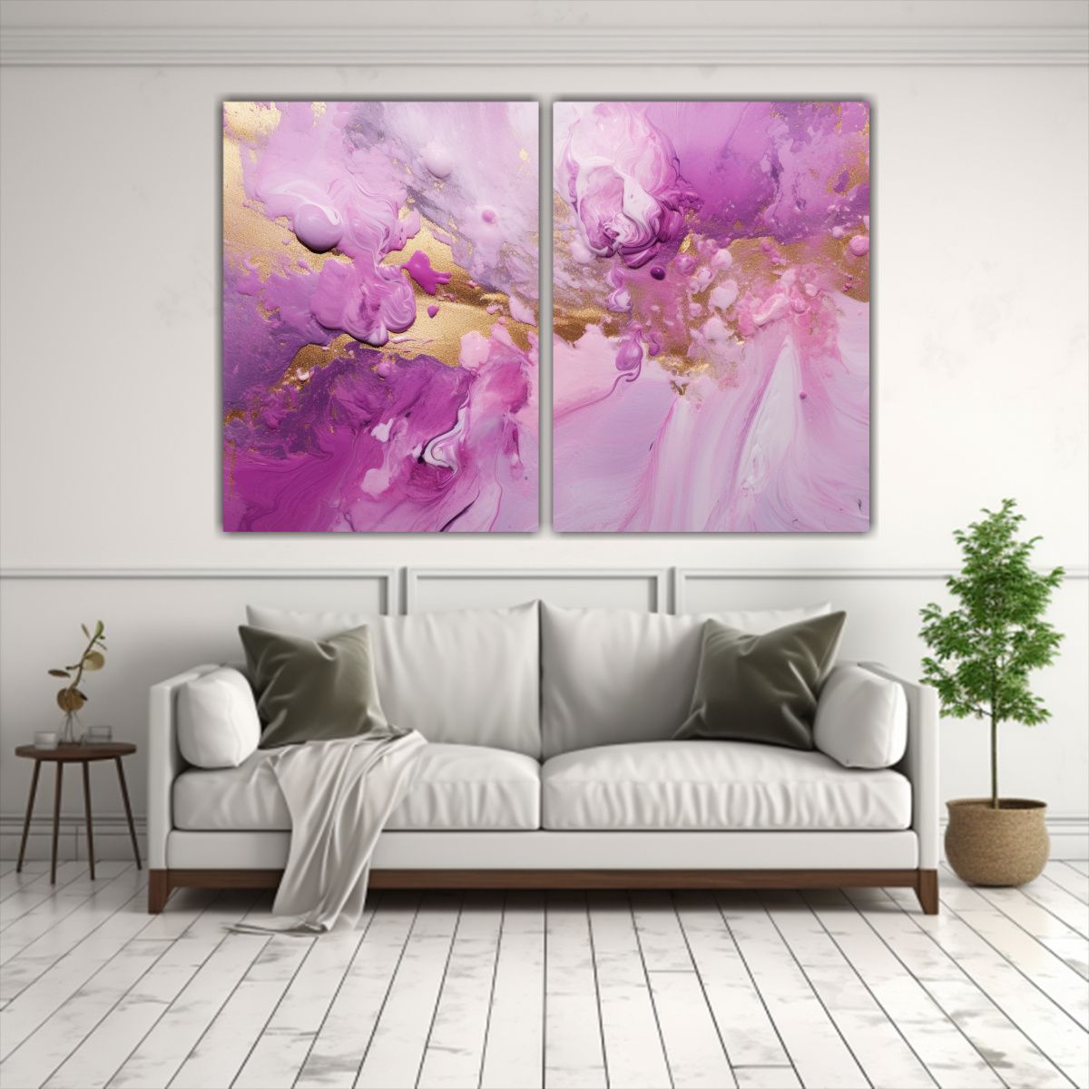 GENERICO - Cuadros Lienzos Tela Patrón Intenso Abstracto 100x75 Cm