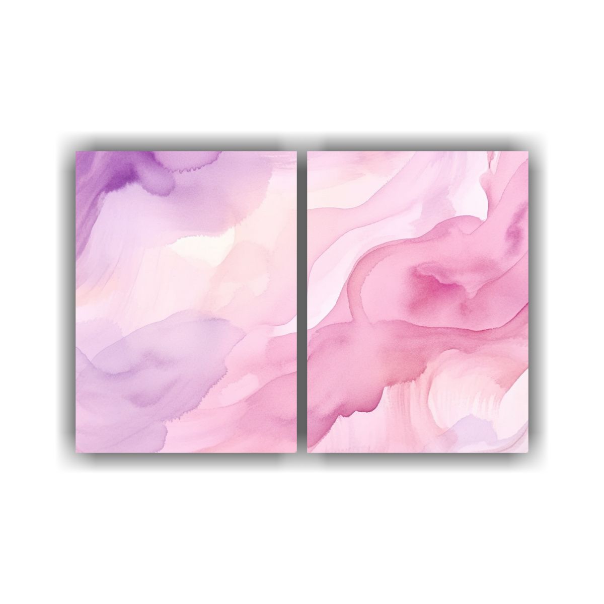 GENERICO - Cuadros Decorativos Estilo Acuarela Abstracta 100x65 Cm