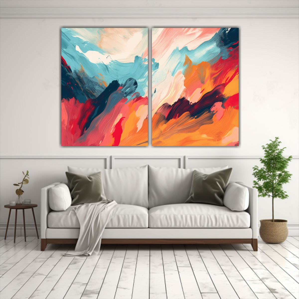 GENERICO - Fondo De Banner Con Pinceladas Estéticas Para 100x65 Cm