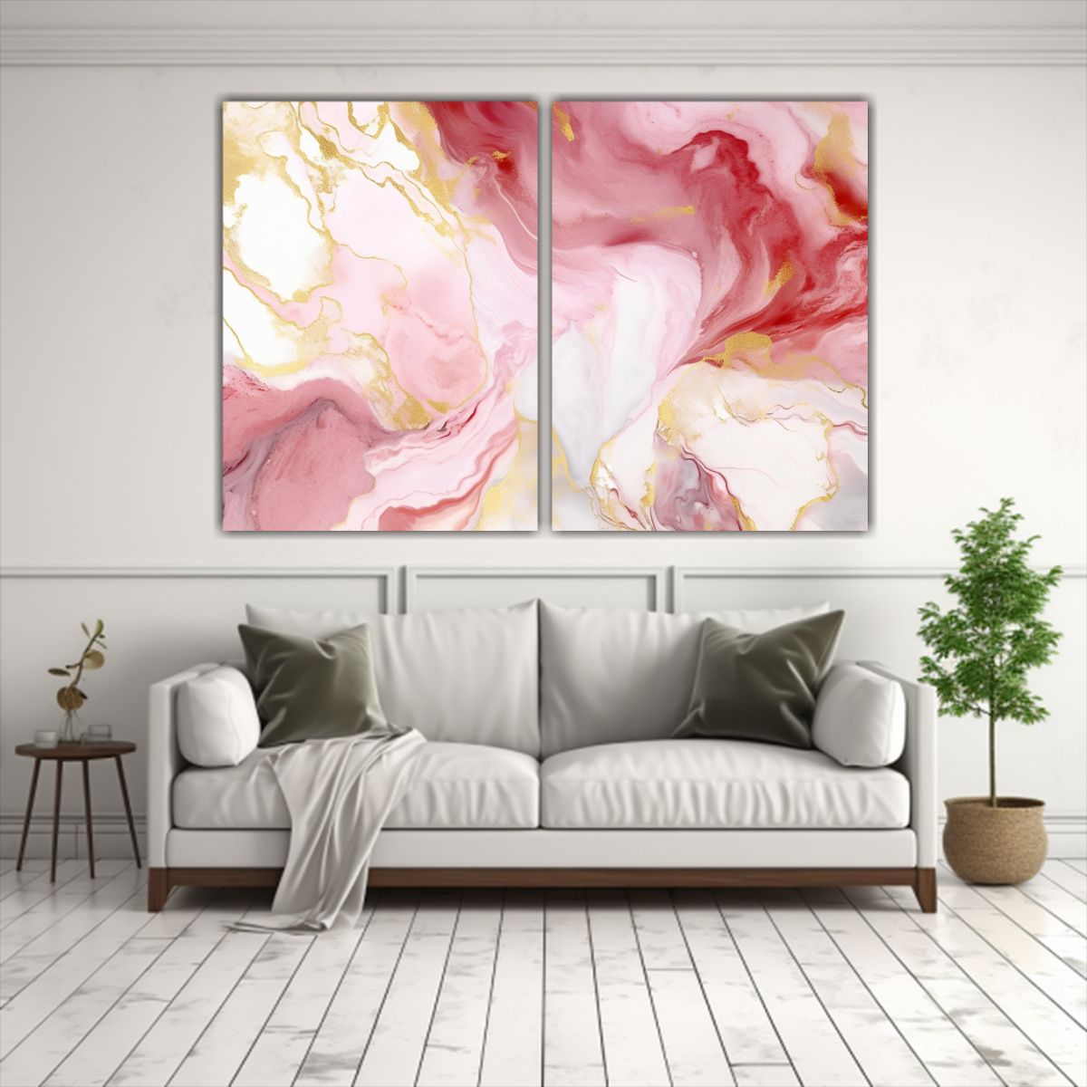 GENERICO - Pinturas Decorativas Con Finas Líneas Actuales 100x65 Cm