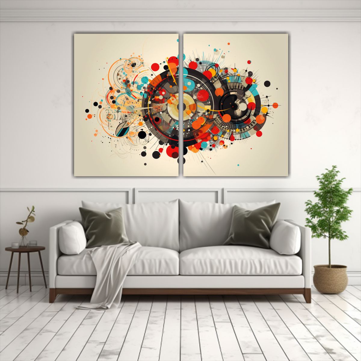 GENERICO - Cuadros Decorativos Arte Cinético Con Estrellas 100x75 Cm