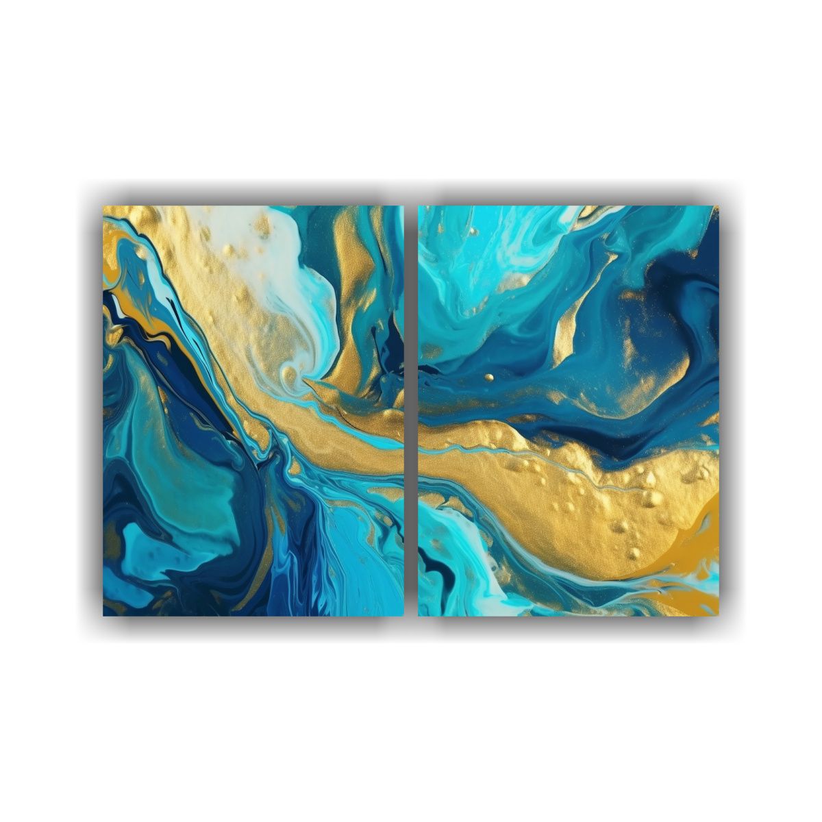 GENERICO - Conjunto 2 Lienzos Diseño Clásico Elegante 100x65 Cm