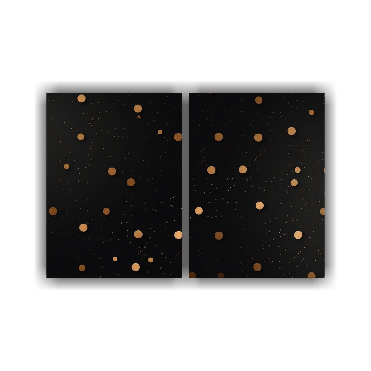 GENERICO - Patrón Retro Elegante En Negro Para Pinturas 100x65 Cm