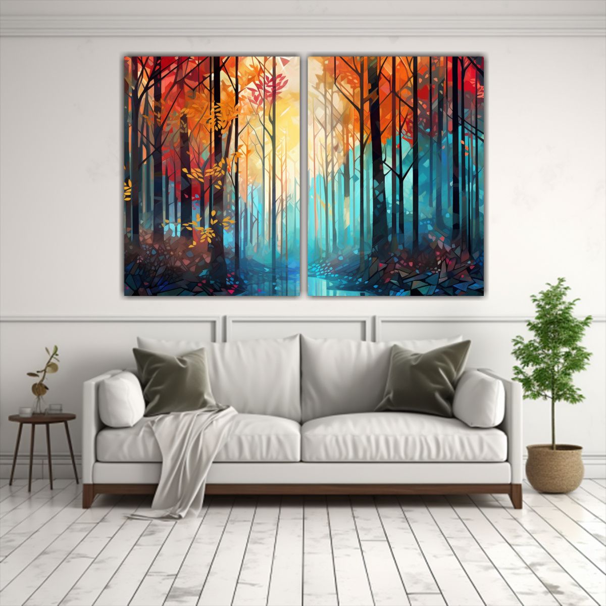 GENERICO - Pinturas Surrealistas En Paleta De Colores De 100x65 Cm