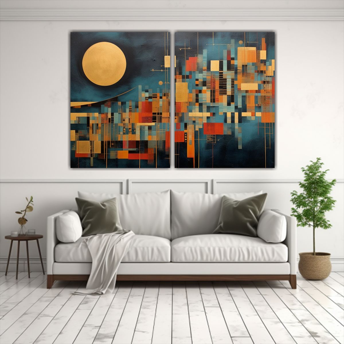 GENERICO - Pinturas Abstractas Dramáticas Contemporáneas 100x75 Cm