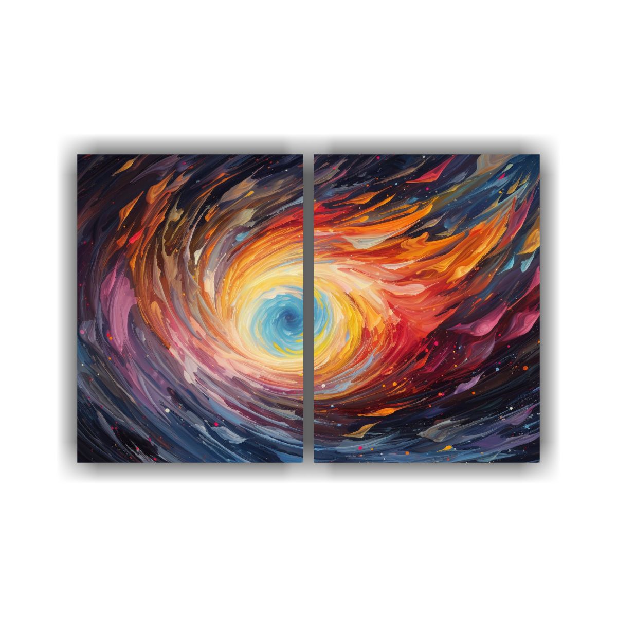 GENERICO - Cuadros Decorativos Vanguardia Floral Remolino De 100x75 Cm