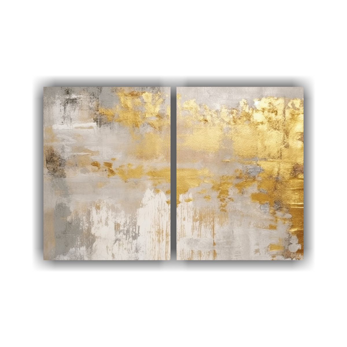 GENERICO - Pintura Hermosa En Fondo Amarillo Y Gris Para 100x75 Cm